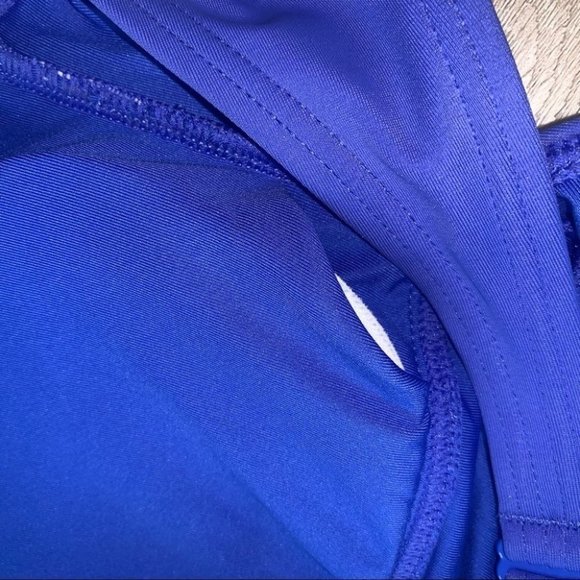Aerie Tankini Top  Size Medium Purple Blue Strapless Straps Included‎ NWT - Picture 8 of 8